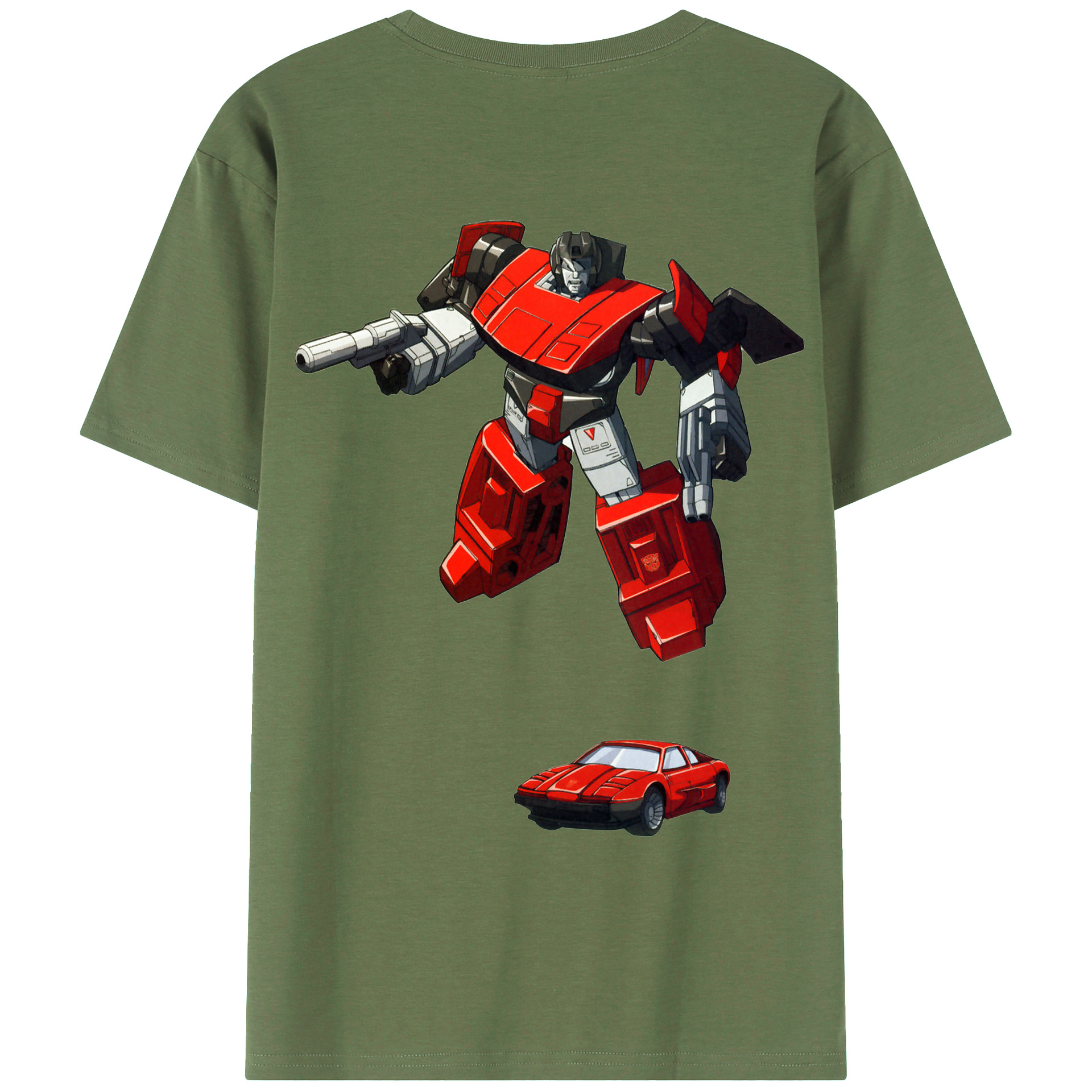 （画像用）  綿100％ メンズ半袖Tシャツ（バックプリント） 通気性